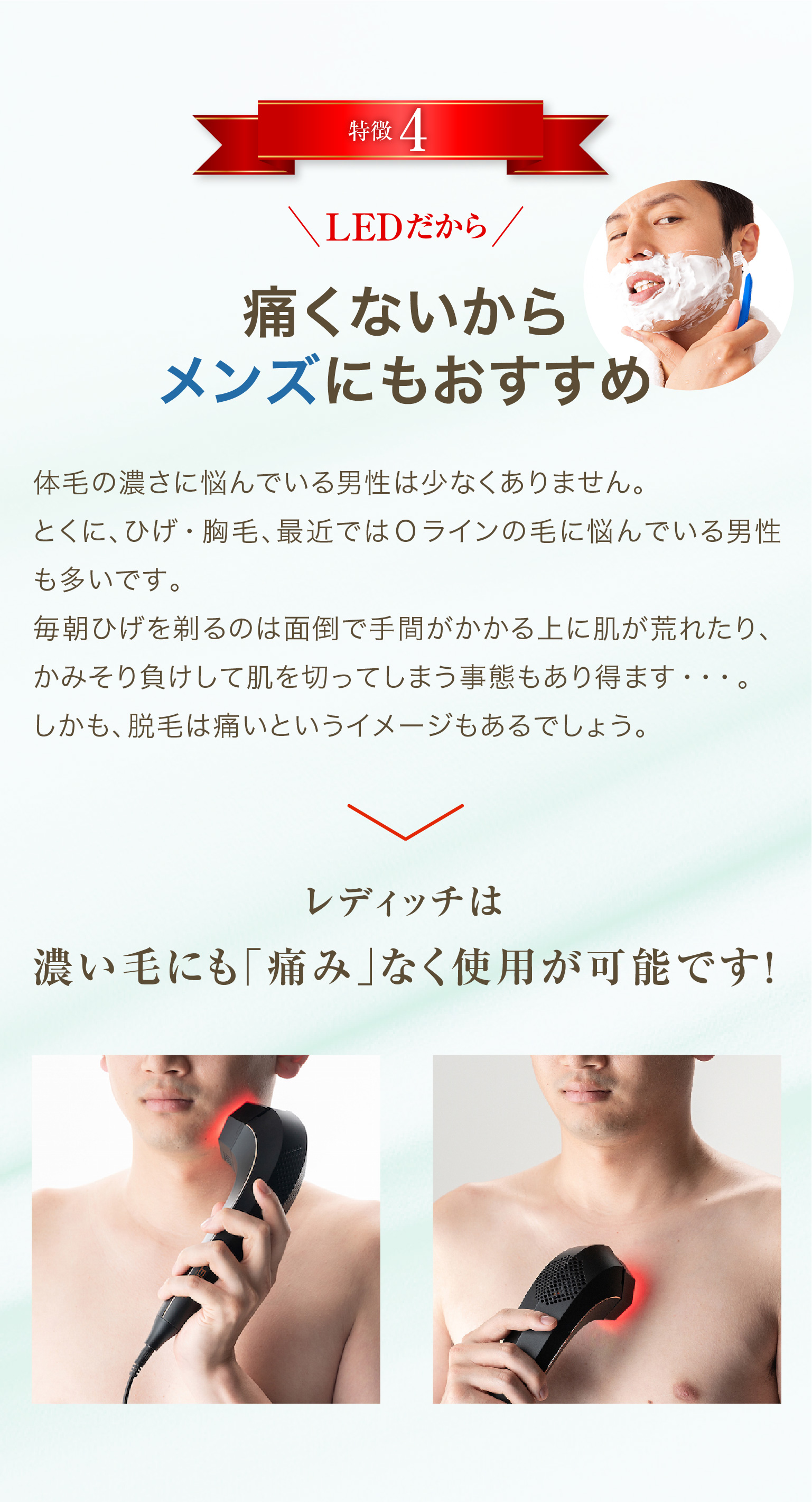 LEDitch レディッチ家庭用ムダ毛&美肌 LED美容機器-